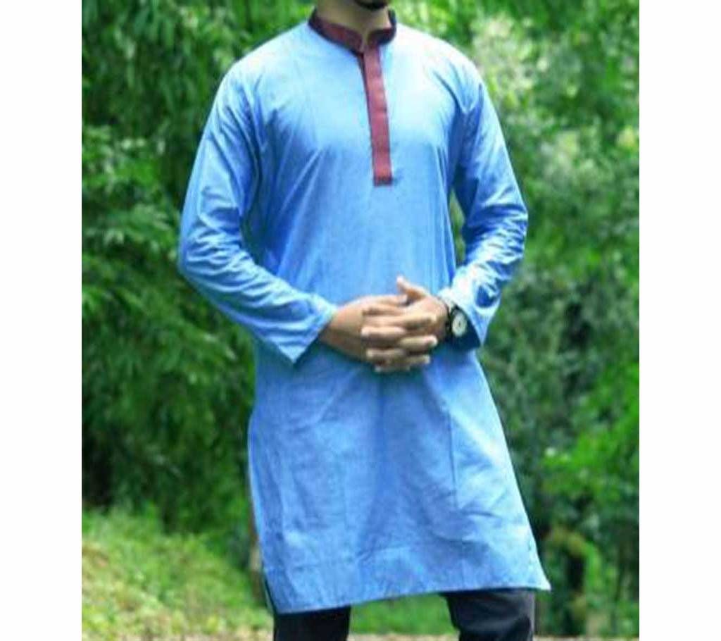 Men's Blue Andy Silk Panjabi