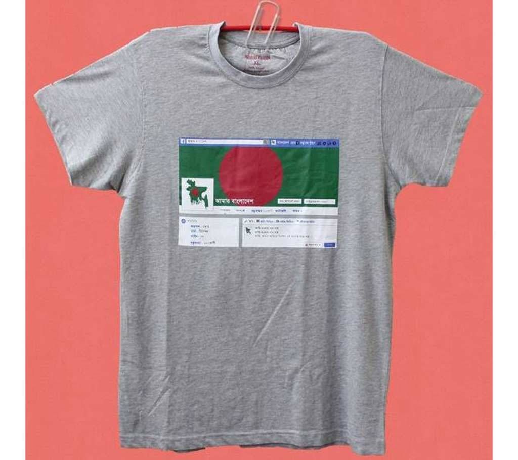 Facebook printed T shirt for men 