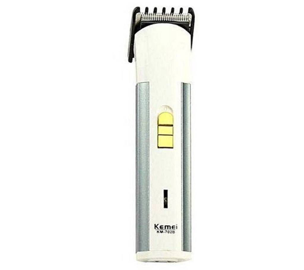 KM-702b Rechargeable Trimmer - Silver and White