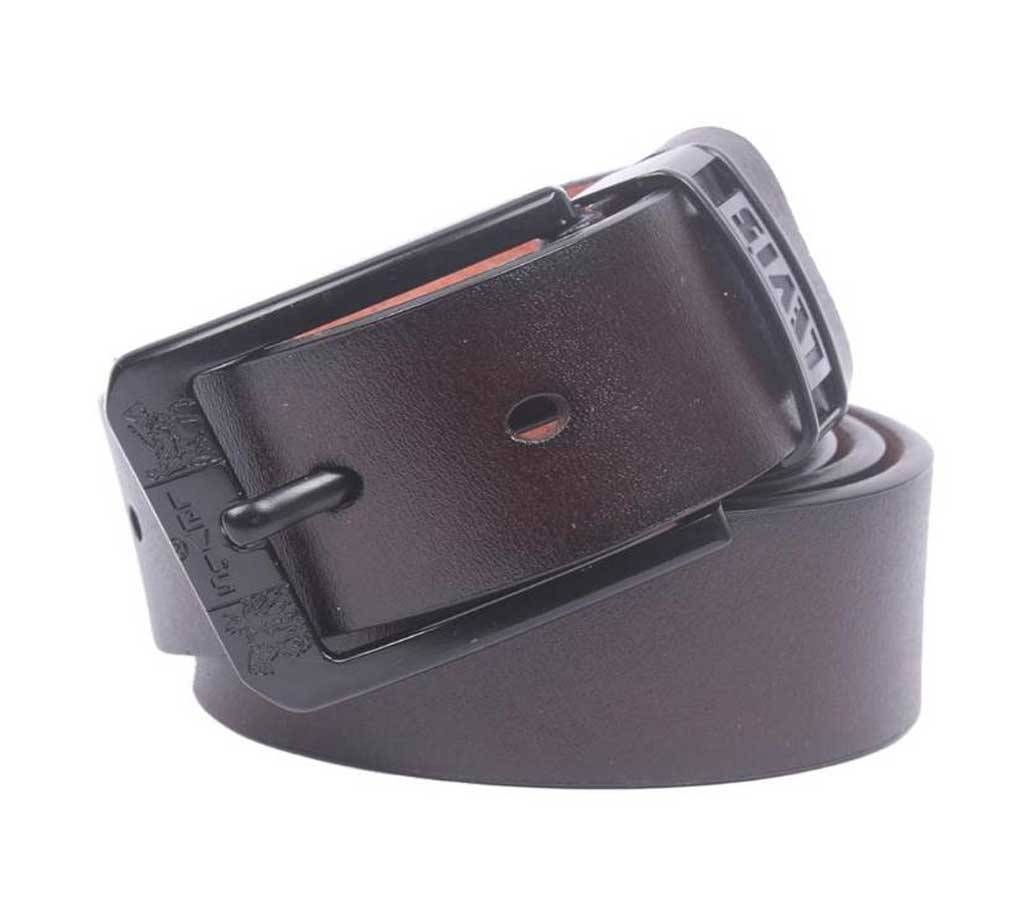 Chocolate Artificial Leather Belt For man