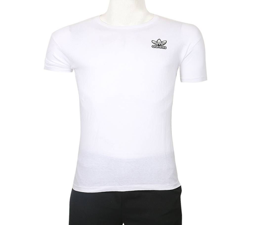 Men's White Color T-Shirt