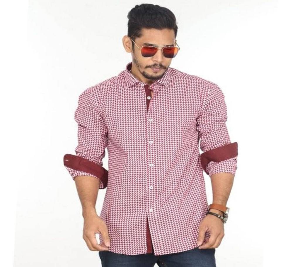 Full Sleeve Casual Slim Fit Shirt-F-040