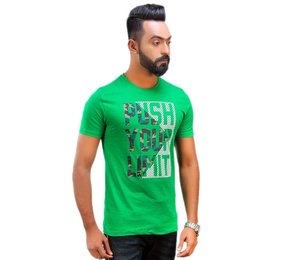 Push Your Limit Mens Cotton Half Sleeve Casual T Shirt D126