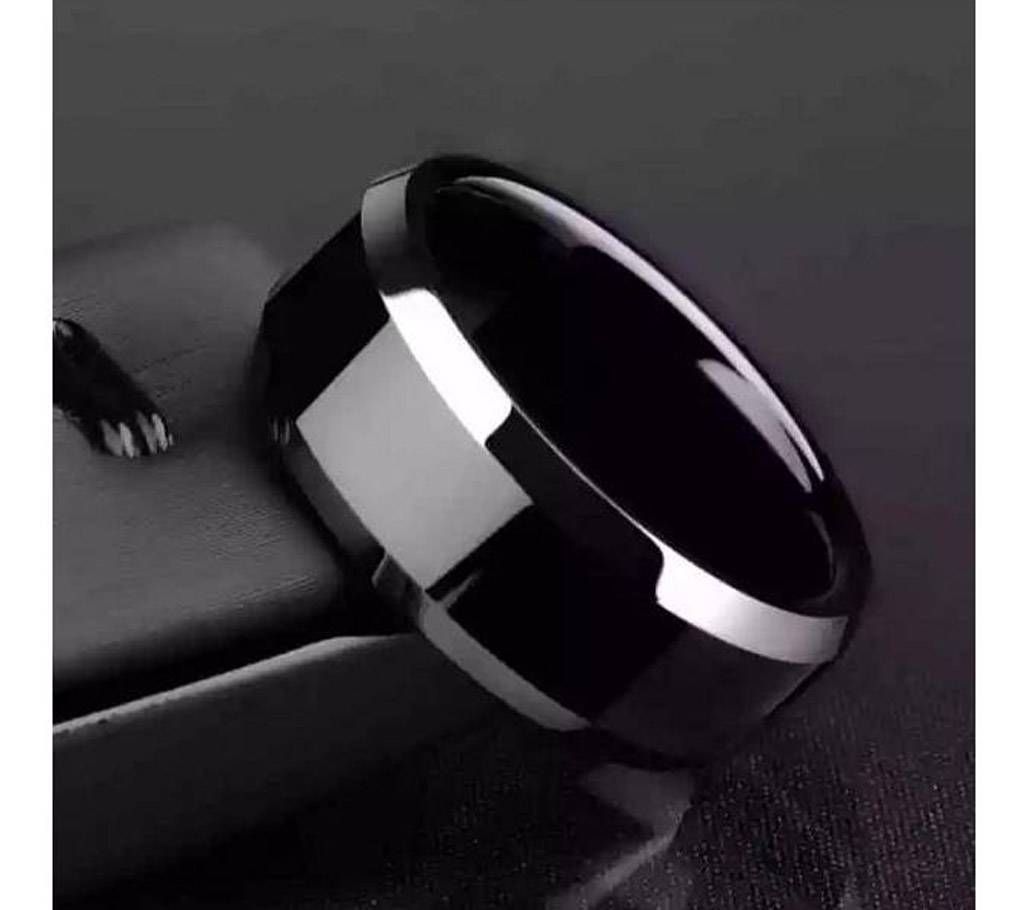 8mm Black Tungsten Carbide Ring