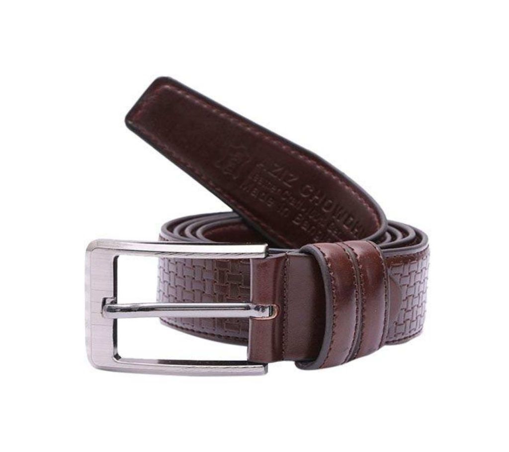 Brown Leather Formal Belt For Men-CSB-97