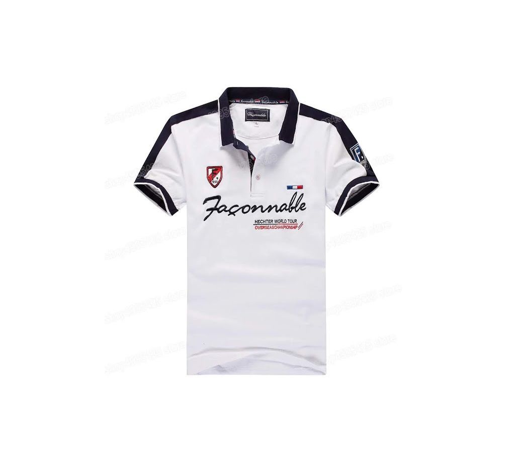Mens Polo T-shirt  white 4