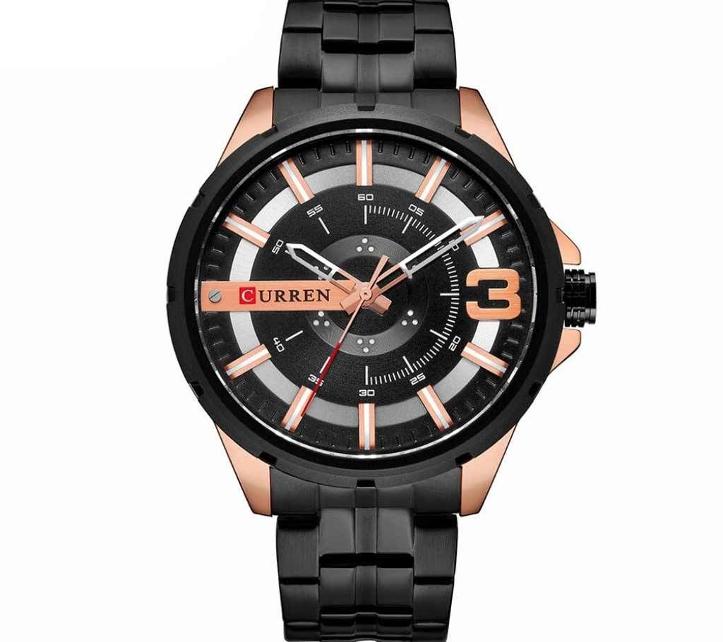 CURREN 8333 BLACK WATCH FOR MEN