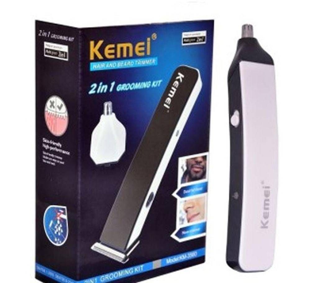 Kemei rechargeable nose and beard trimmer