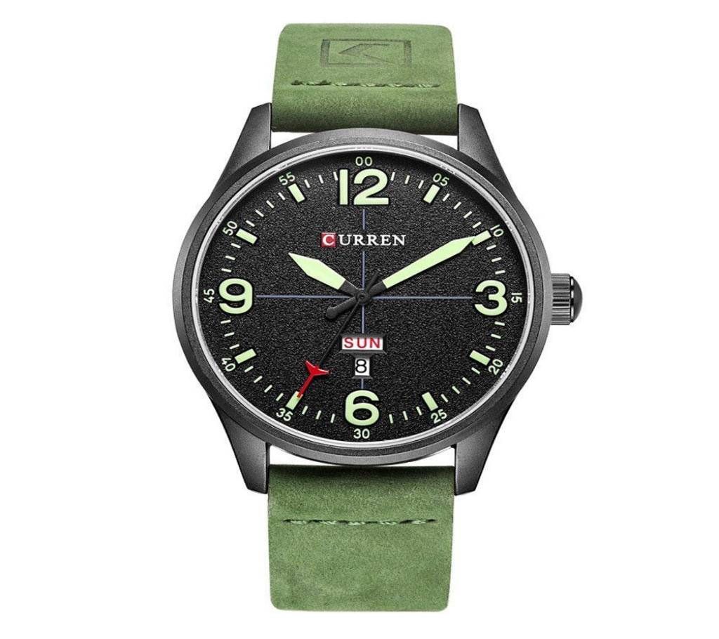 CURREN 8265 Men Casual Quartz Wrist Watch - GREEN