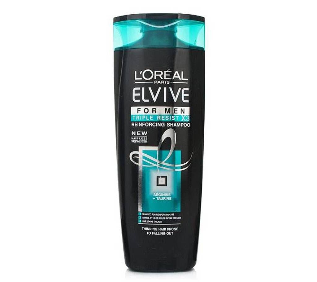 L'Oreal Elvive Men Thinning Hair 2in1 Shampoo Triple Resist France