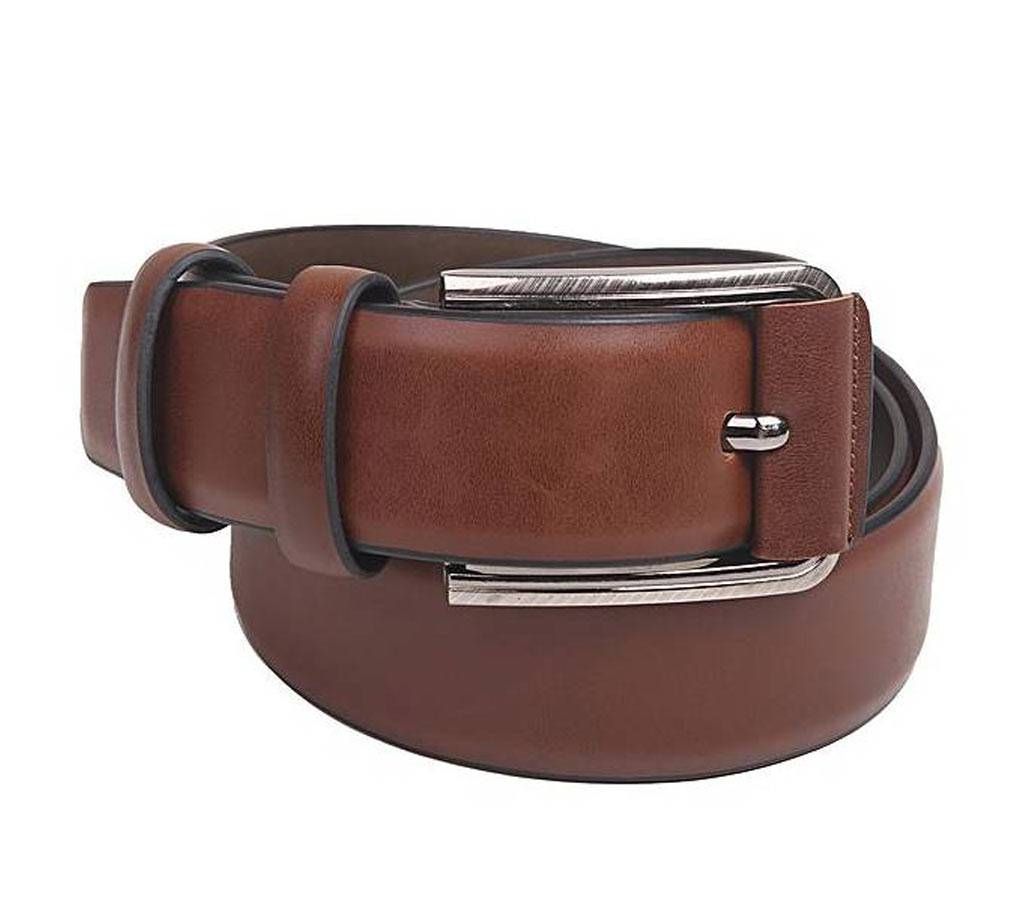 Brown Artificial Leather Belt For Men
