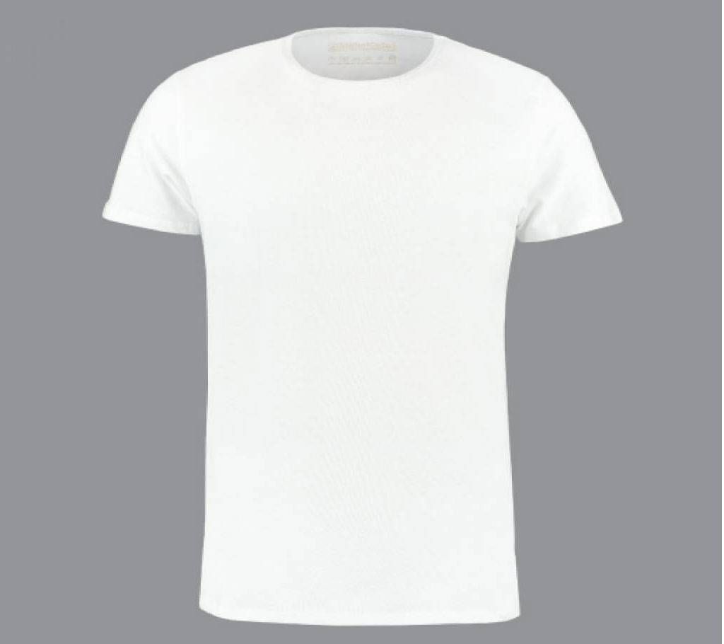 Mens Half Sleeve White Casual T-shirt