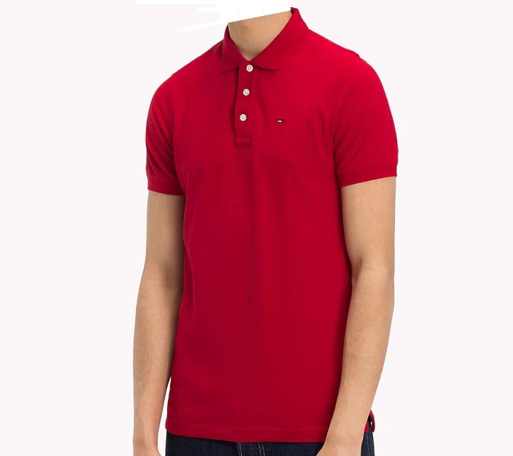 Red Slim Fit Polo T-Shirts