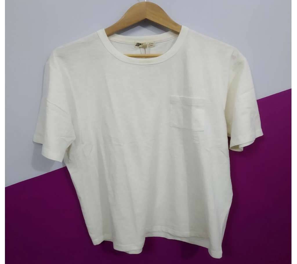 Solid White Mens T-Shirt