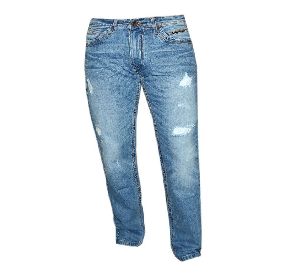 Powder Blue Denim Ash Mix Jeans Pant