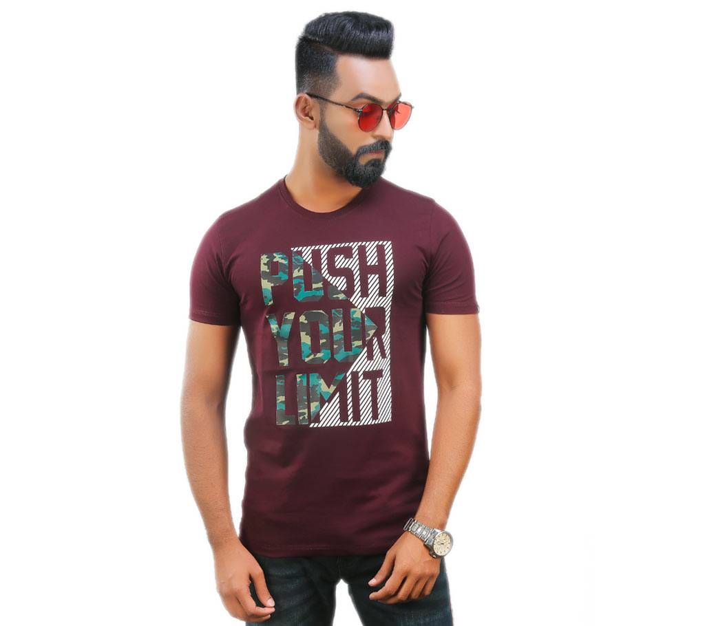 Push Your Limit Mens Cotton Half Sleeve Casual T Shirt D127