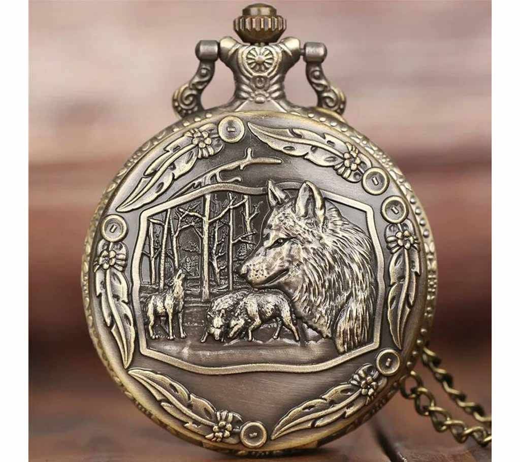 Wolf Fob Chain Watch
