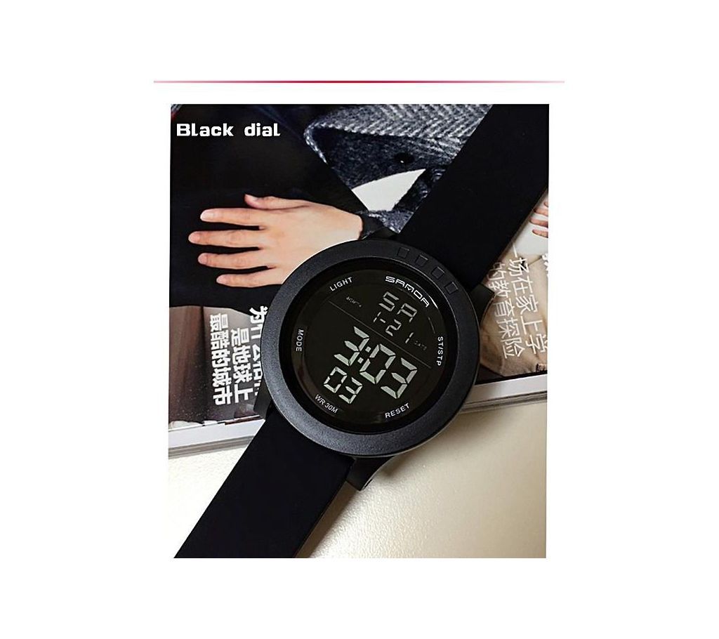 SANDA 337 Digital Watch LED Waterproof