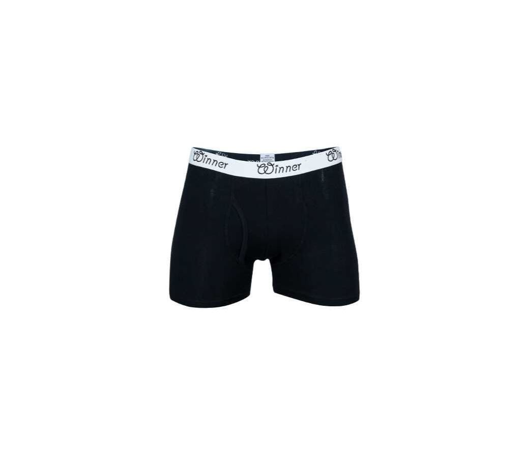 Black Cotton Deluxe Boxer for Mens