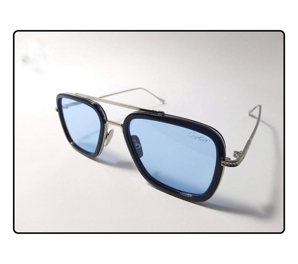 Metal Sunglasses For Men - Light Blue 