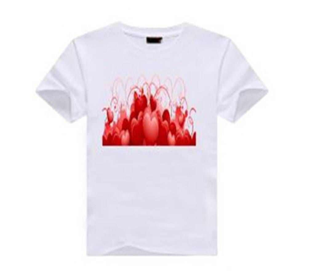 LOVE Half sleeve cotton Mens Tshirt 