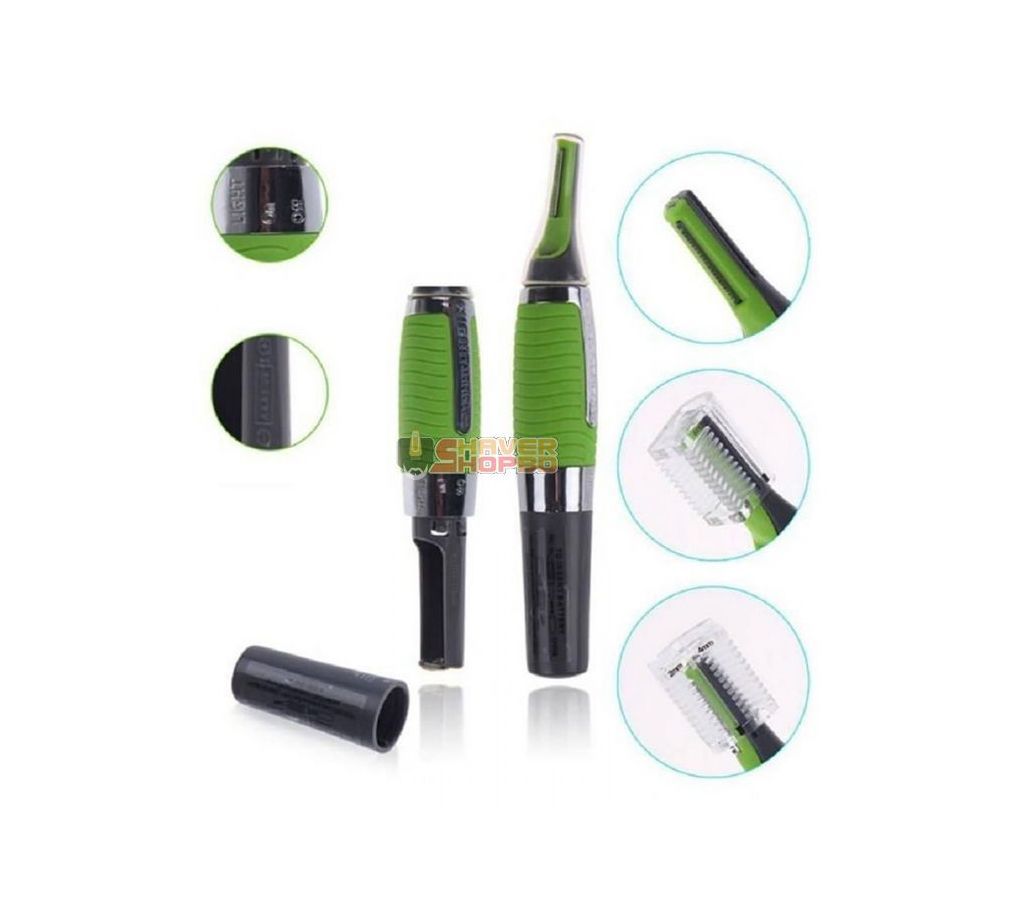 Max Hair and Nose Trimmer - Black and Green