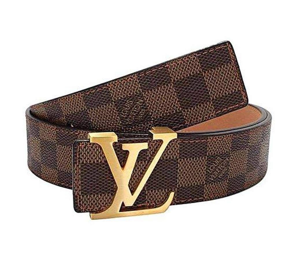 Brown Artificial Leather Casual Belt for Men