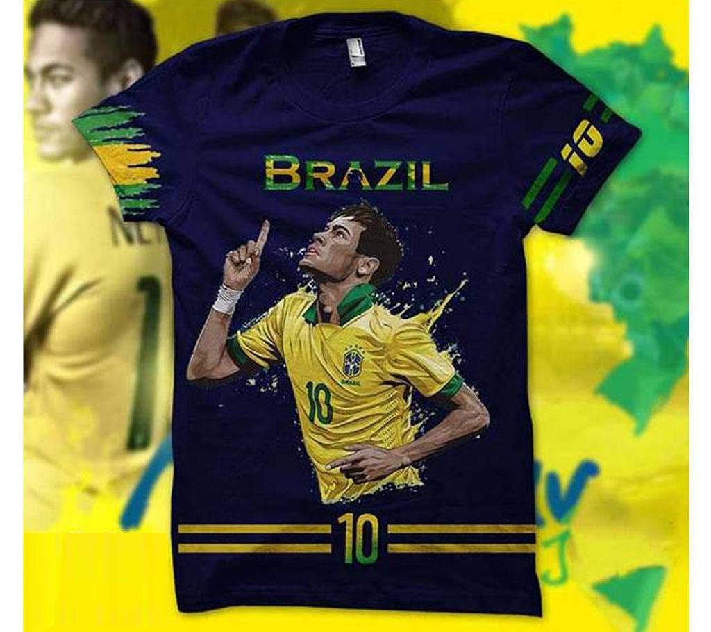 neymar 10 printed t shirt for men 