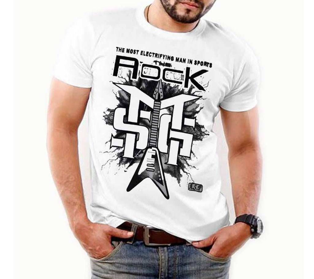 Half Sleeve Slim fit Cotton ROCK T-Shirt