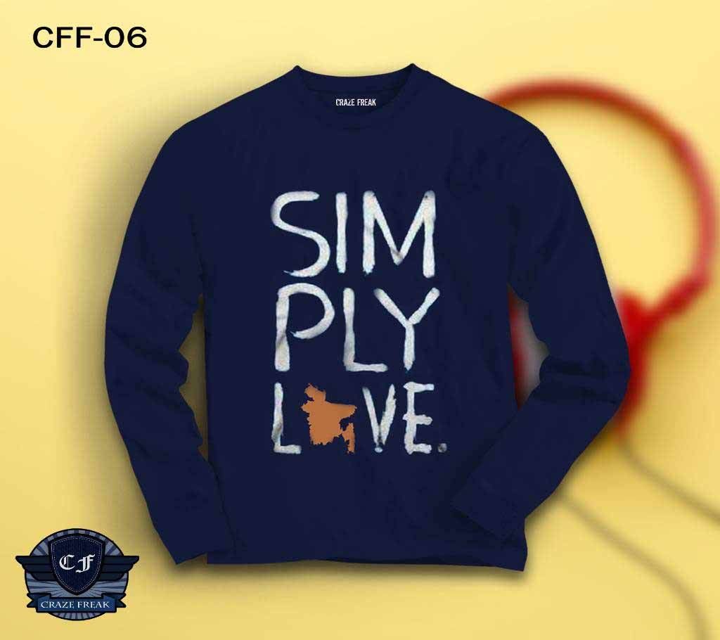 SIMPLY LOVE FULL SLEEVE COTTON T-SHIRT