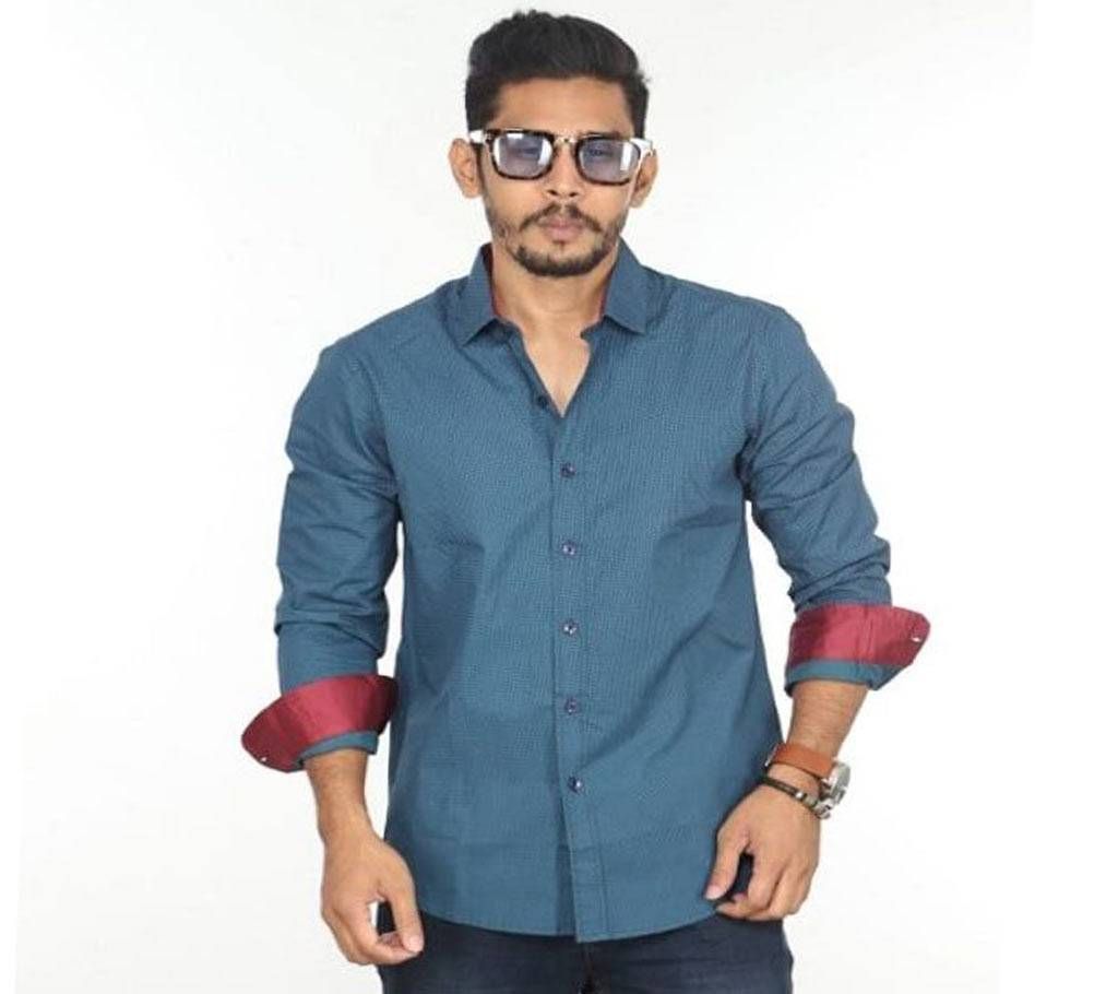Full Sleeve Casual Slim Fit Shirt-F-079