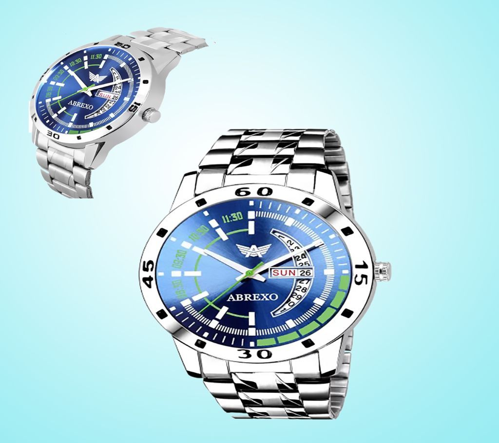 Abx2054-BL BLUE DIAL Day & Date Feature Analog Watch - For Men