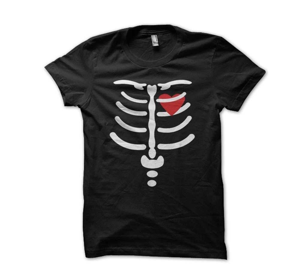 Gents Summer T-Shirt - Skeleton Heart