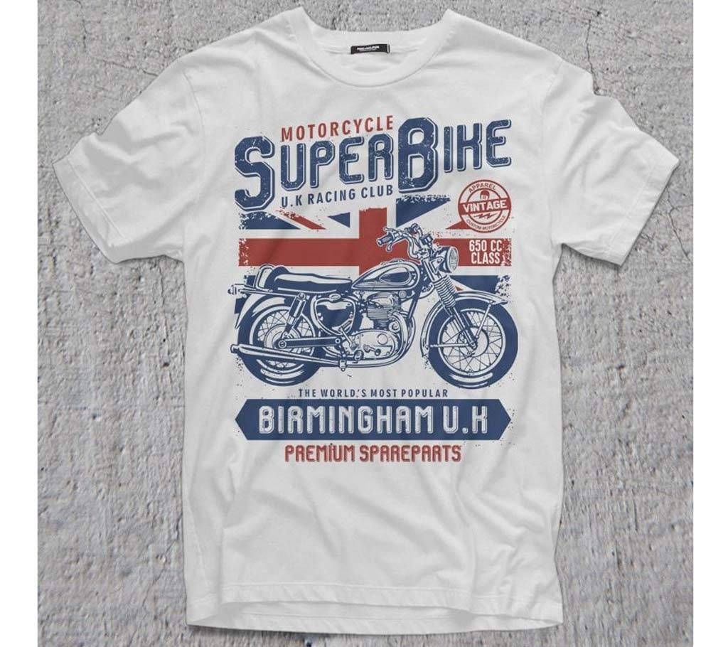 Mens Superbike Cotton Round Neck  t-shirt