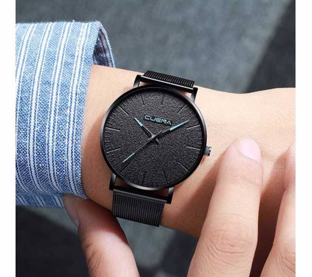 CUENA Men's Stainless Steel Casual Quartz Watch