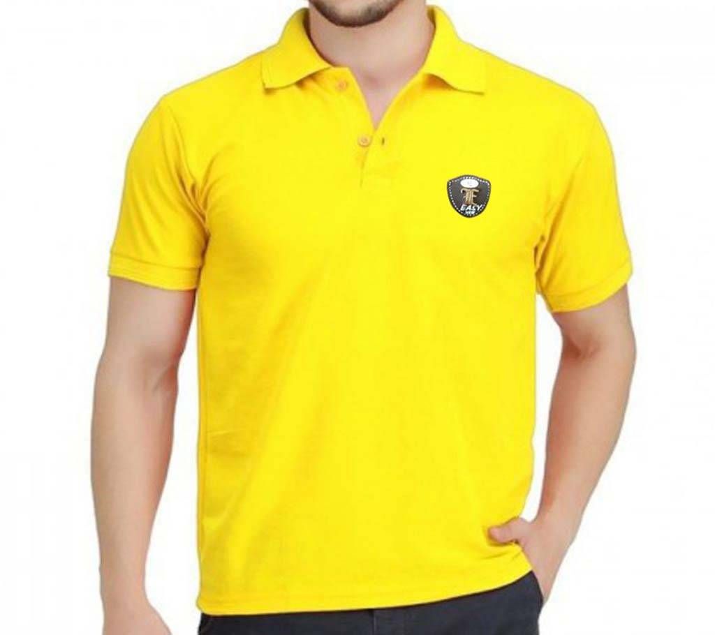 Easy Yellow  Half sleeve Cotton T-shirt 