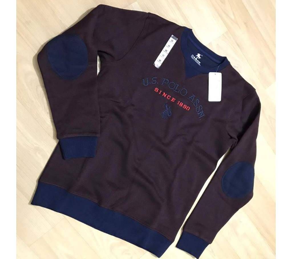 MENS SWEAT SHIRT WITH CHEST EMBROIDERY