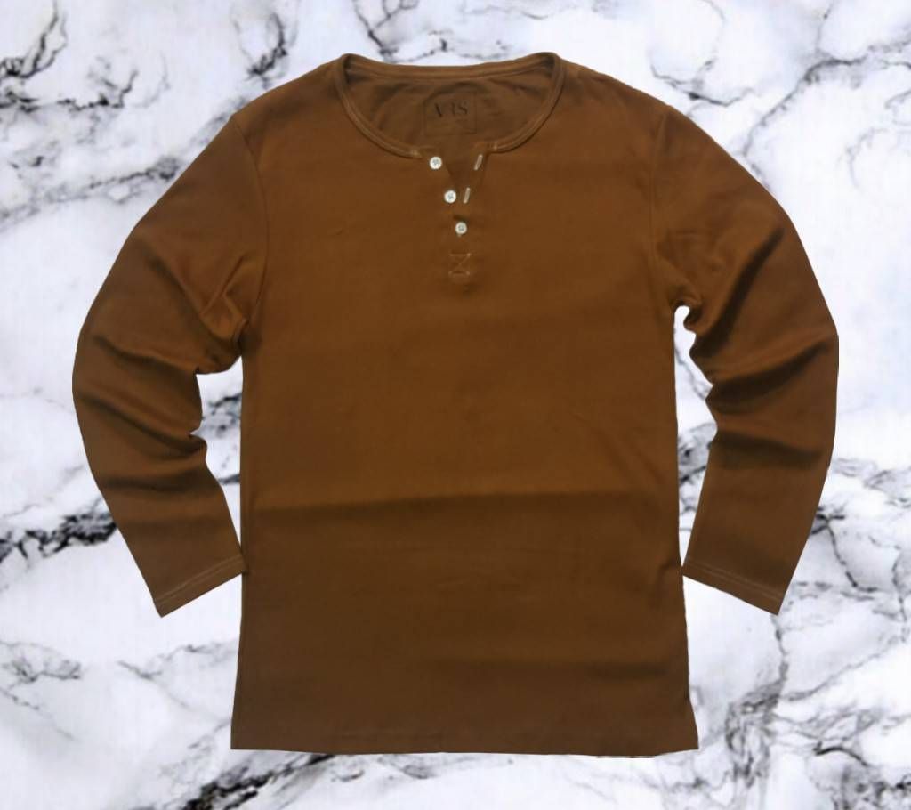 MENS STRETCHABLE Lycra COTTON LONG-SLEEVE T-SHIRT