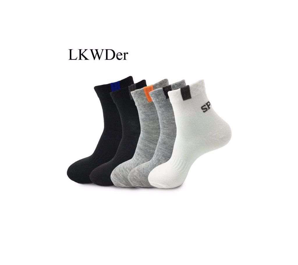 5 Pairs/lot Sweat-absorbent Casual Cotton Socks