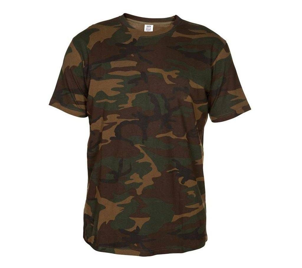 Mens T-Shirt With Army Printed