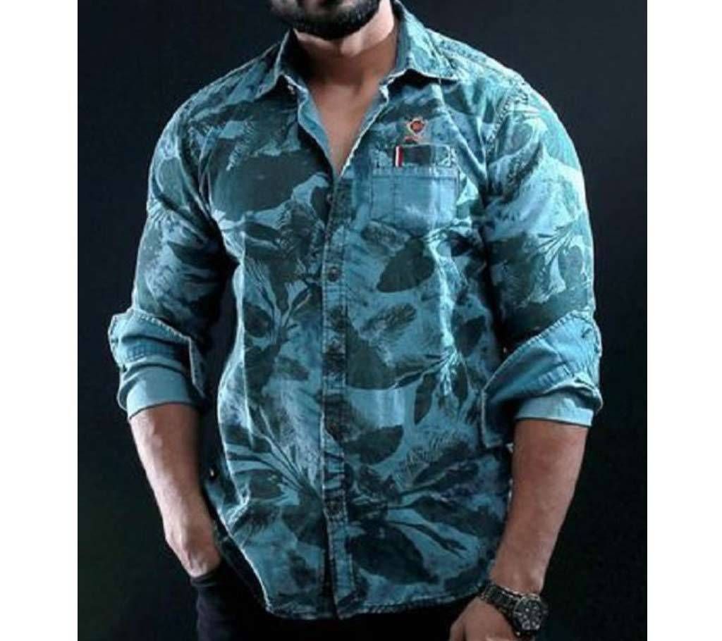 Full Sleeve casual shirt for men   13  Sky Blue   Fas