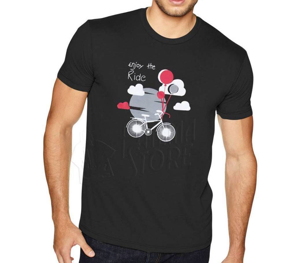 Enjoy The Ride-Half Sleeve Cotton T-Shirt For Men