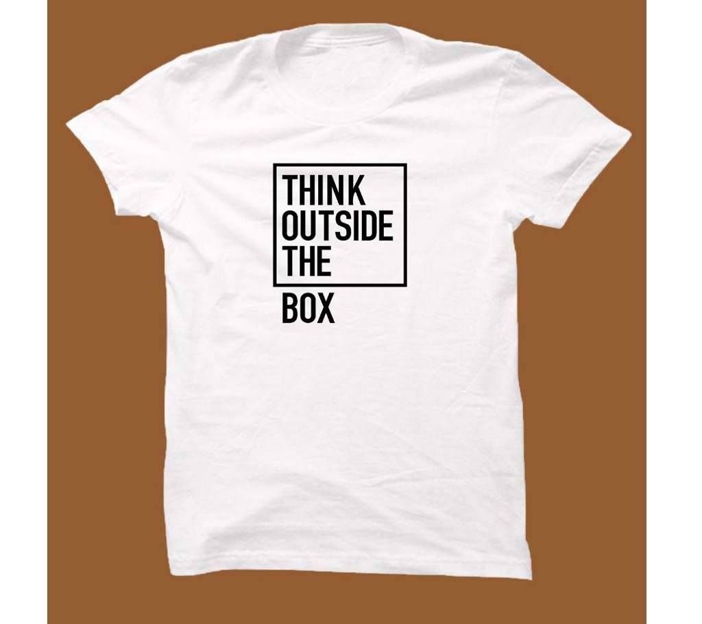 White Cotton Short Sleeve T-Shirt for Men WTS009