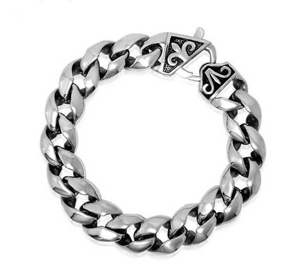 Stainless Steel Silver Color Mens Bracelet