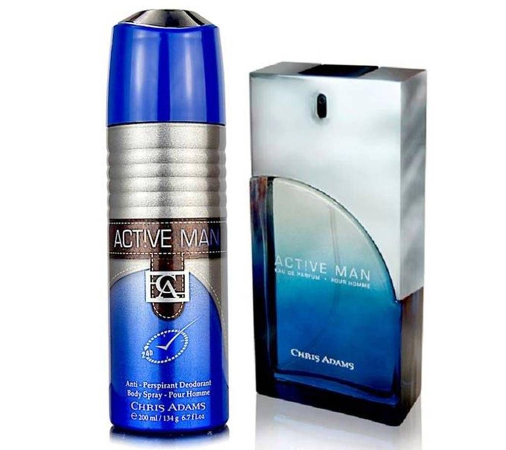 Active Men Perfume and GET a Body Spray free