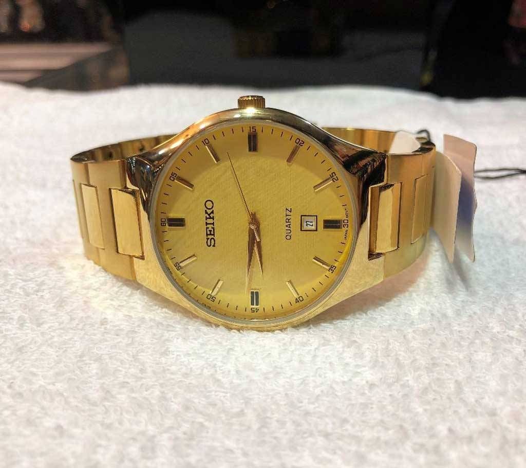 SEIKO Gents Golden Chain Watch
