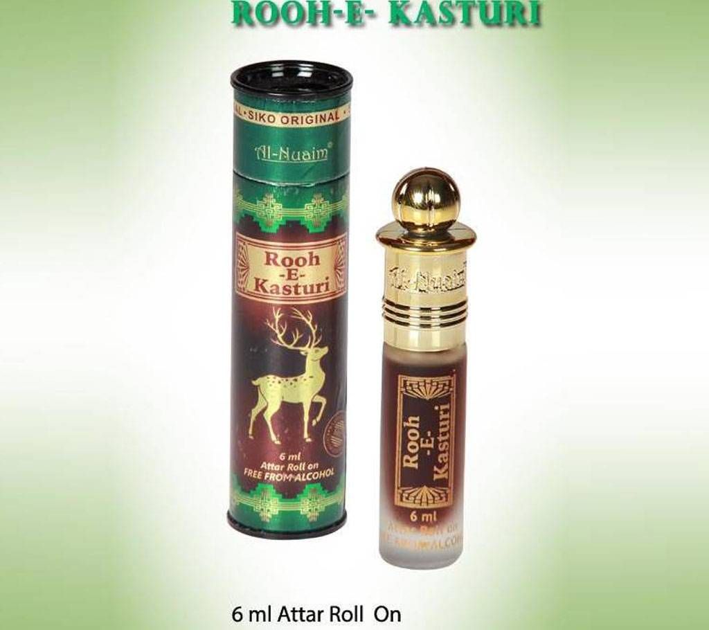 Al Nuaim Rooh-E-Kasturi Roll On Attar - 6ml (India)