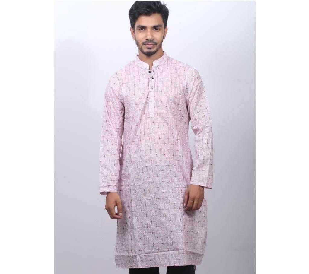 Light pink Panjabi for men