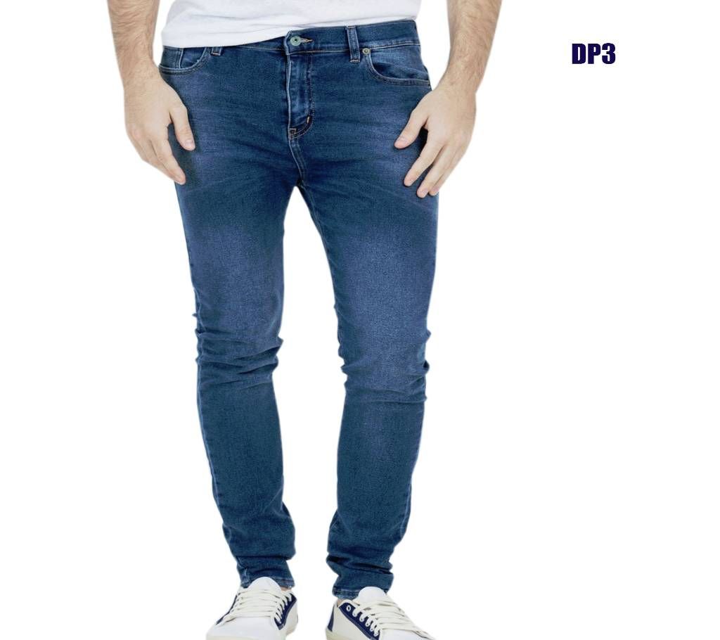 Navy Blue Stretched Jeans Pant