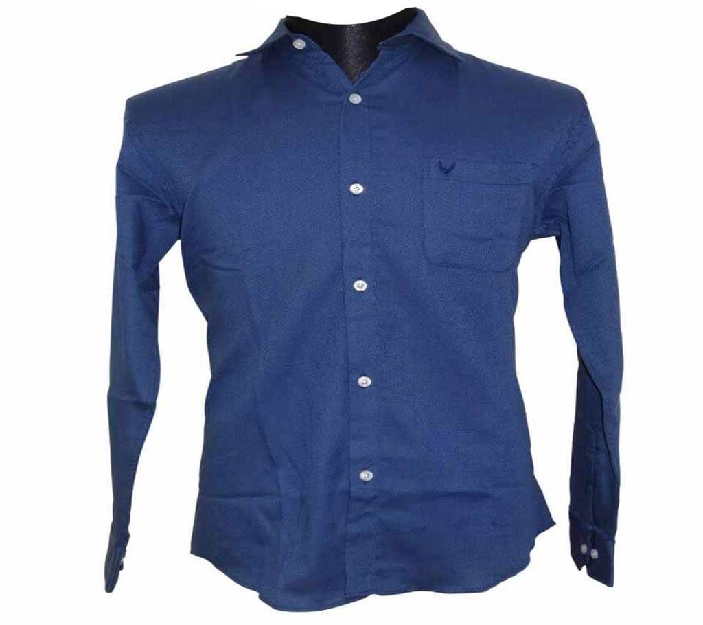 Deep Blue Houndstooth Shirt